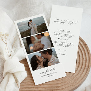 Photo Booth Save the Date, Photo Strip Invitation