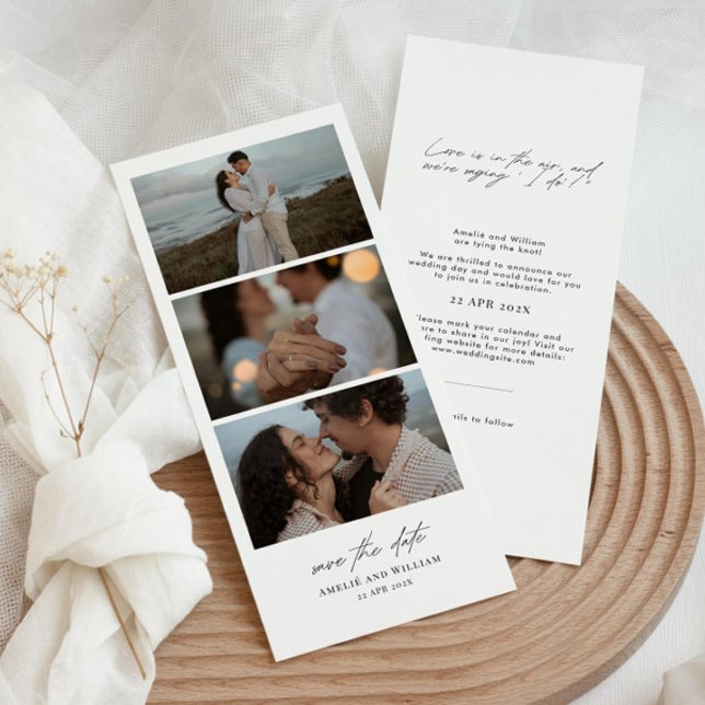 Photo Booth Save the Date, Photo Strip Invitation (Creator Uploaded)