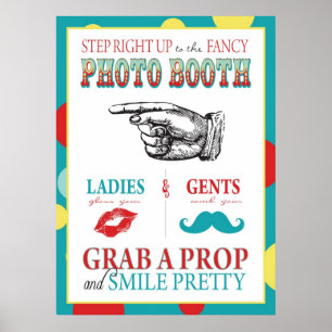 Photo Booth Sign Carnival Circus Birthday L