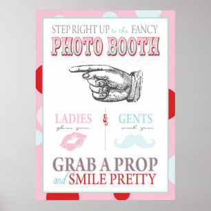Photo Booth Sign Carnival Circus Birthday L
