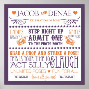 Photo Booth Signage Poster