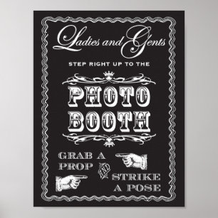 Photo Booth Strike A Pose Sign