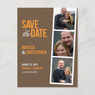 Photo Booth Style Save The Date Card
