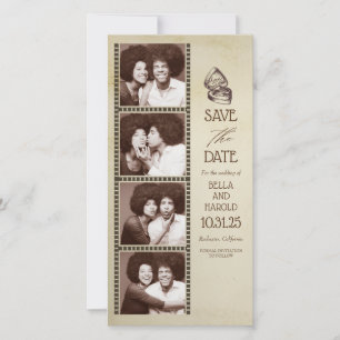 Photo Booth Themed Vintage Save the Date