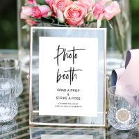Photo Booth, Wedding Modern Minimalist Script
