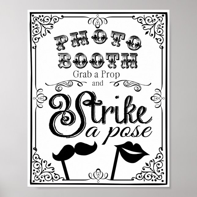 PHOTO BOOTH  wedding or party sign (Front)