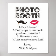 Photo Booth Wedding/Party Sign