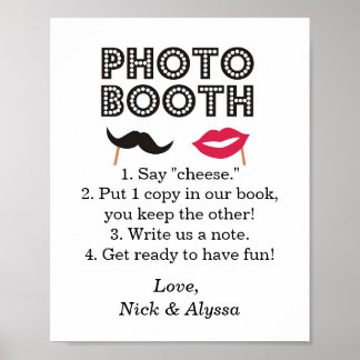 Photo Booth Wedding/Party Sign