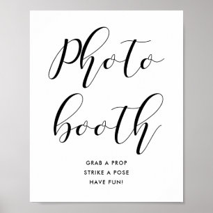 Photo booth wedding sign