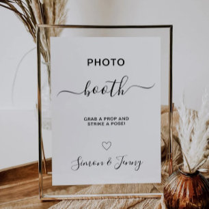 Photo Booth Wedding Sign Template