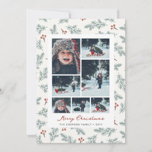 Photo Botanical Christmas Card