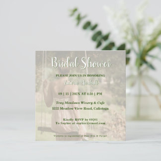 Photo Bridal Shower Invitation
