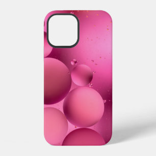 photo, bright oily drops in water with colorful ba iPhone 12 case