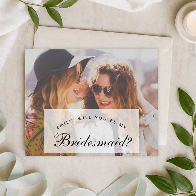 Photo Budget Bridesmaid Proposal  (Creator Uploaded)