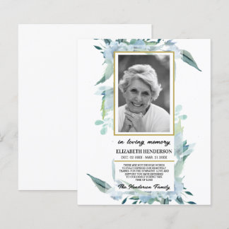 PHOTO Budget Sympathy In Loving Memory.