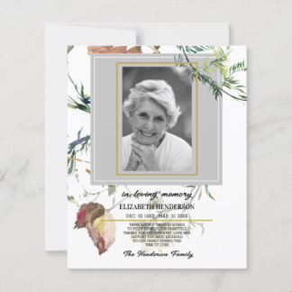 PHOTO Budget Sympathy In Loving Memory.