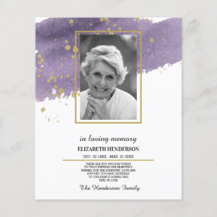 PHOTO Budget Sympathy In Loving Memory. Flyer