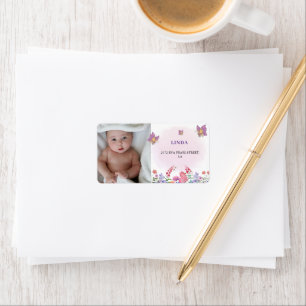 Photo Butterfly And Bees Address Label