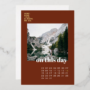 Photo & Calendar   Simple Typography Save the Date