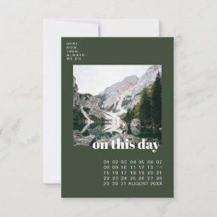 Photo & Calendar Simple Typography Save the Date