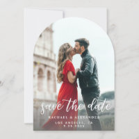 Photo & Calligraphy 2 Lighter Ver Save the Date Ar