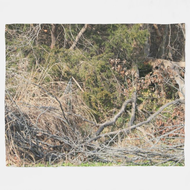 PHOTO CAMO #22 FLEECE BLANKET (Front (Horizontal))