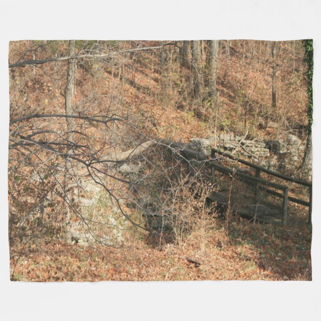 PHOTO CAMO #6 FLEECE BLANKET (Front (Horizontal))