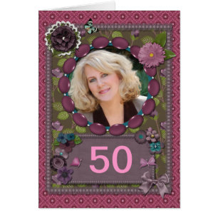 Photo card for a birthday for any age