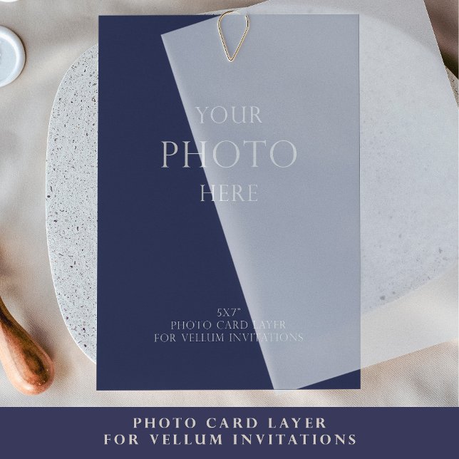 Photo Card for Vellum Wedding Invitations (Photo Card for Vellum Wedding Invitations )