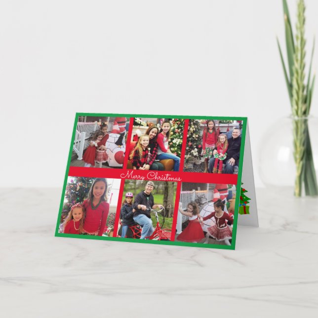 Photo Card Grandparents 6 Gallery Photos Christmas (Front)