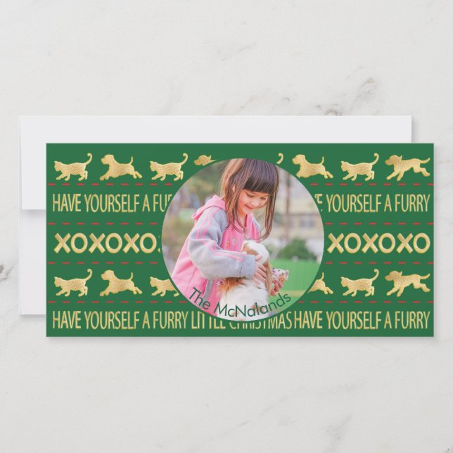 Photo Card "Have Yourself Furry Little Christmas" (Front)