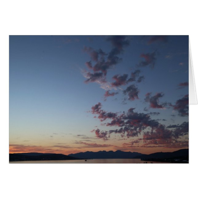 Photo card midnight in Tromsø (Front Horizontal)