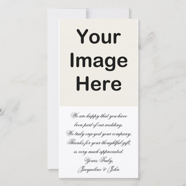 Photo Card ~ Thank You Wedding (Front)
