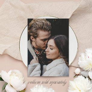 Photo Card Wedding Invitation