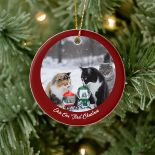 Photo Cat Customize Ceramic Ornament
