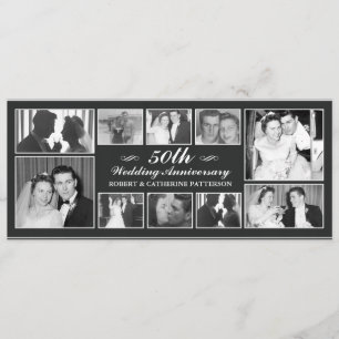 Photo Celebration 50th Wedding Anniversary Invitation