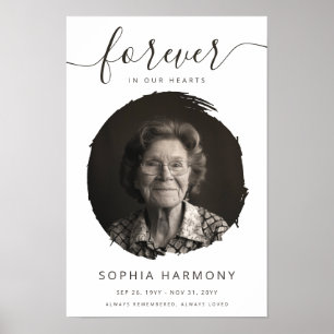 Photo Celebration of Life Funeral Memorial Poster