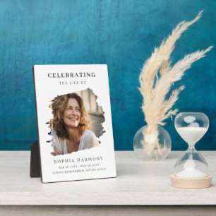 Photo Celebration of Life Memorial Keepsake Plaque