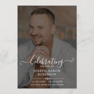 Photo Celebration of Life Order of Service  Program