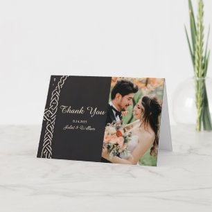 Photo Celtic Nordic Mediaeval Viking Wedding Thank You Card