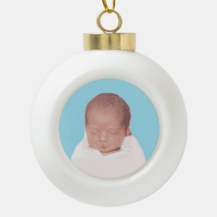 Photo Ceramic Ball Ornament