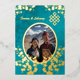 Photo Cherry Blossom Tibetan Wedding