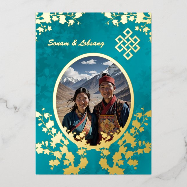 Photo Cherry Blossom Tibetan Wedding (Front)