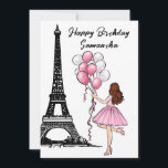 Photo Chic Eiffel Tower, Balloons Paris Birthday Card<br><div class="desc">Introducing our "Photo Chic Eiffel Tower, Balloons Paris Birthday Card" – a stylish and sophisticated way to celebrate a birthday with a trendy Parisian flair. This exquisite card combines the iconic beauty of the Eiffel Tower, Balloons and Parisian fashion, creating a design that captures the essence of elegance and celebration....</div>