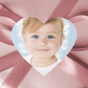 Photo child friend family pet heart sticker