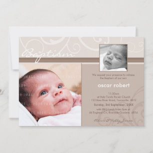 PHOTO CHRISTENING INVITES :: charity 1L