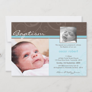 PHOTO CHRISTENING INVITES :: charity 4L