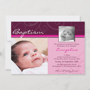 PHOTO CHRISTENING INVITES :: charity 5L