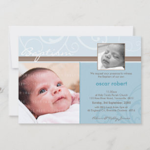 PHOTO CHRISTENING INVITES :: charity 6L