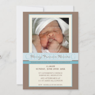 PHOTO CHRISTENING INVITES :: elegance 1